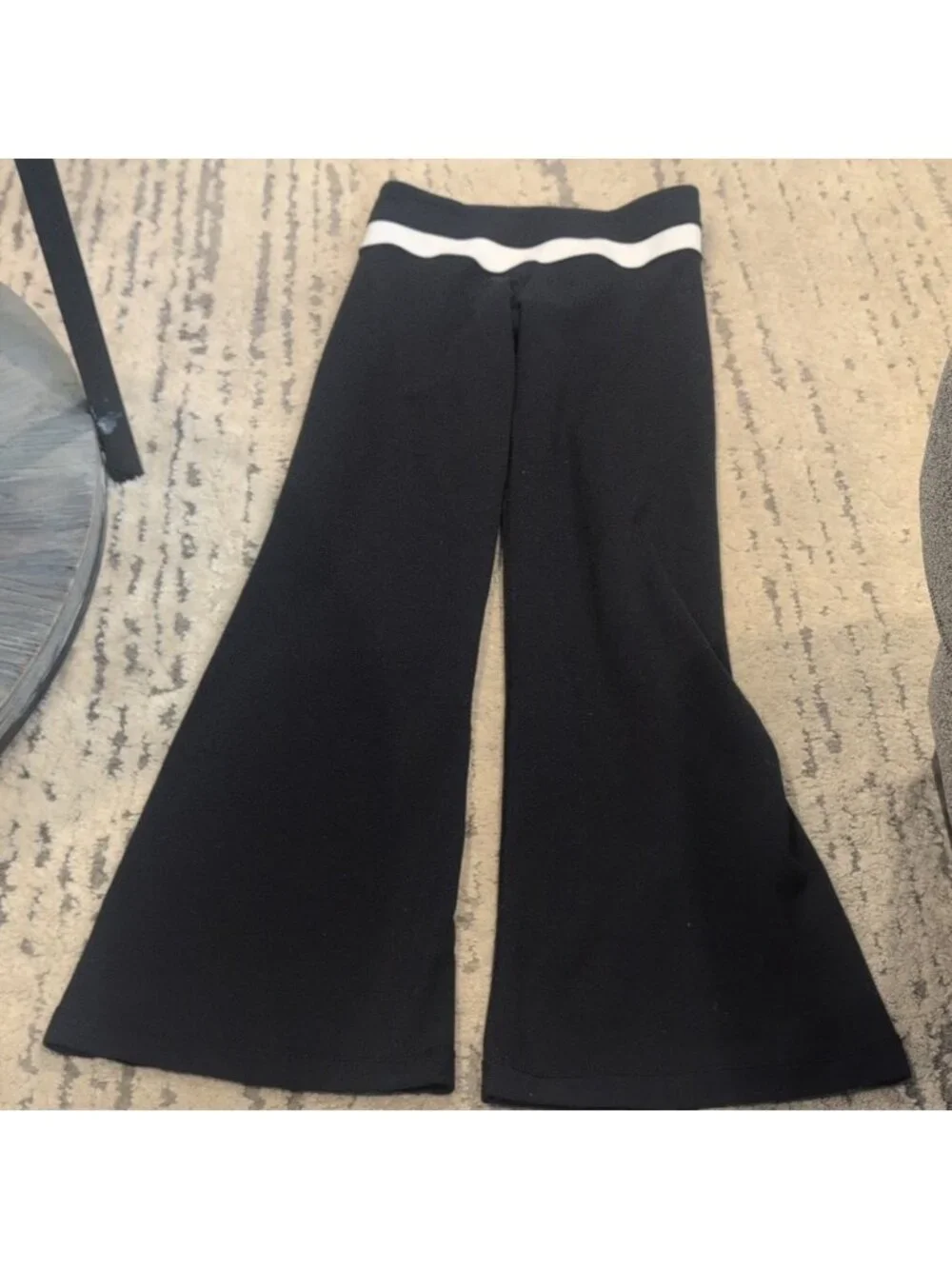 Lululemon Groove Pants Flared Black With White Band